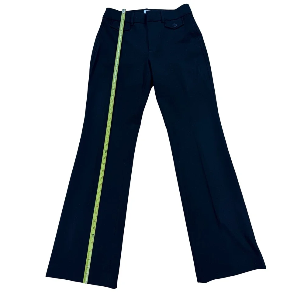 Gap High Rise Baby Bootcut Pants Womens 6 Black Excellent Stretch Workwear
